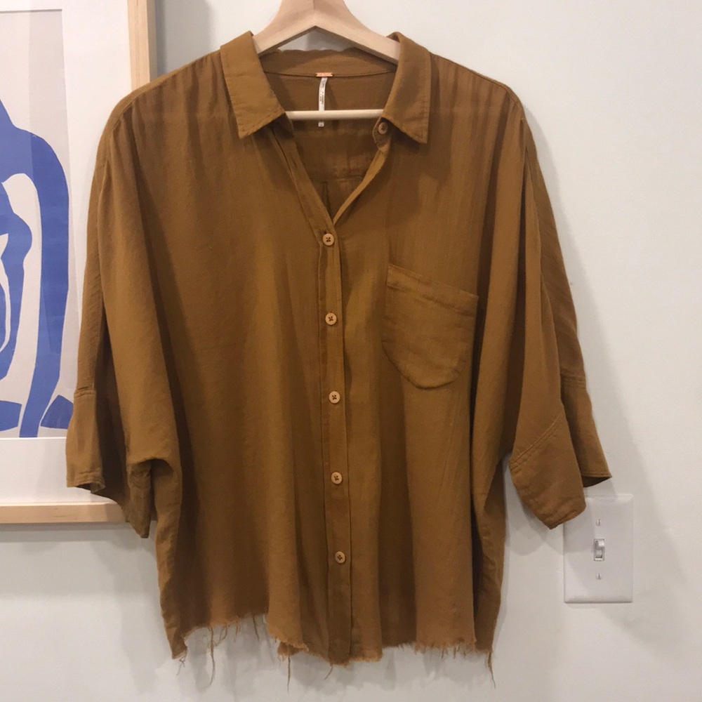 Free people button down shirt
